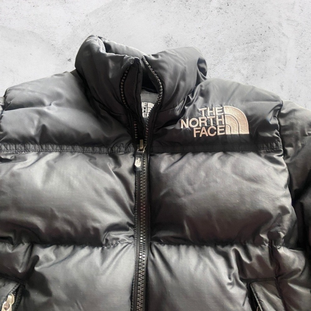 The North Face Kids Nuptse 700 Down Puffer Jacket Black Youth Small 7/8 - Picture 2 of 8